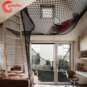 Hamac d'escalade suspendu avec filet de sécurité <span class=keywords><strong>anti</strong></span>-chute pour enfants et adultes - Product Image 3