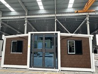 Villa préfabriquée de luxe moderne à double aile, 3 chambres, extensible, en conteneur maritime, avec panneaux sandwich, maison mobile extérieure en kit