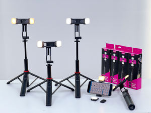 Trépied C12d pour téléphone portable, trépied professionnel pour selfie, trépied pour téléphone pour diffusion en direct - Product Image 4