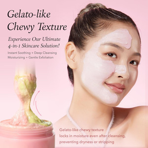 Kit de Soins Coréens Éclat Peau de Verre OEM Rose à l'Aloès : Nettoyant Exfoliant Visage, Tonique Vita, Sérum Mucin pour une Peau Rajeunie - Product Image 4