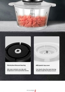 Fabrika Doğrudan Tedarik Küçük Ev Tipi ve Ticari Paslanmaz Çelik Çok Fonksiyonlu Elektrikli Mutfak Kıyma Makinesi - Product Image 5