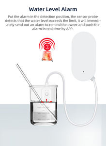 ZB-WI-5 Tuya Zigbee Alarme de fuite d'eau, capteur de niveau d'eau, détecteur d'inondation, surveillance à distance via l'application Smart Life, alarme de sécurité contre les fuites - Product Image 3