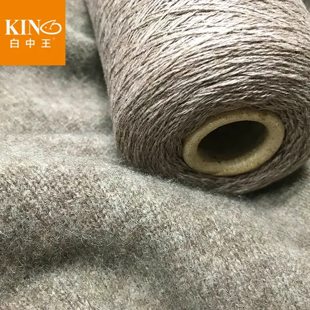 2/16Nm 100% yak cashmere Long Plush Mink Cashmere Yarn Anti-pilling Fine Quality Hand-Knitting Thread For Scarf Suitable