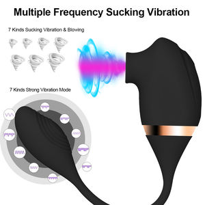 Boîte personnalisée gratuite-Vibrateur de clitoris puissant pour femmes Clitoris mamelons ventouse stimulateur vibrant amour oeuf masturbateurs jouets sexuels - Product Image 2