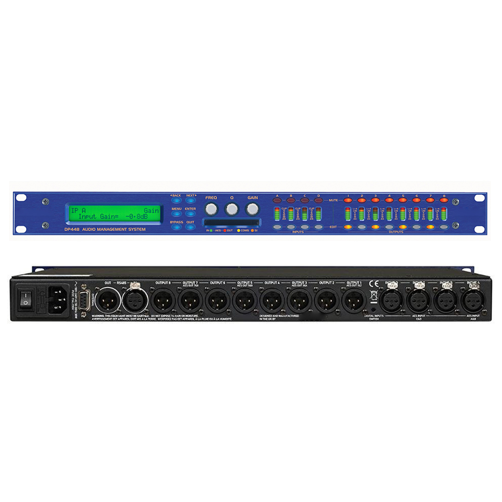 Xta dp448 4 em 8 fora digital profissional, processador de áudio