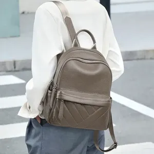 Mochila de Moda AndoBag para Mujer, Bolso de Hombro de Cuero Vacuno Genuino, Mochilas de Viaje de Gran Capacidad, Bolso Casual 8545-1 - Product Image 6
