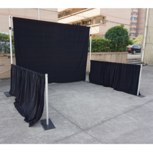 Soporte de aluminio ajustable para tubos y telas para stand de ferias comerciales - Product Image 6