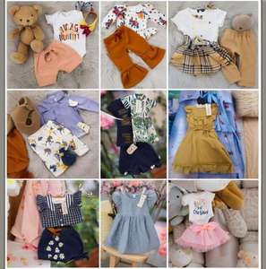 เสื้อผ้าเด็กขายส่ง ผ้าฝ้าย สำหรับใส่หน้าร้อน อายุ 0-12 ปี ชุดเดรสเด็กหญิงเด็กชายแบบคละ - Product Image 5