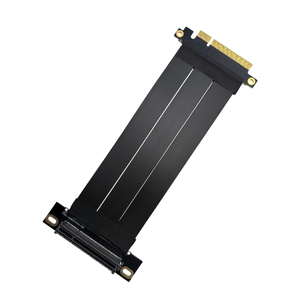 PCIe 4.0 X8 to X8 GPU Extension Cable 90 Degree Straight <strong>Riser</strong> Cable 64Gbps High Speed Shielded Flexible PC Chassis - Product Image 4