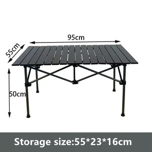 Mesa Plegable <span class=keywords><strong>para</strong></span> Acampar <span class=keywords><strong>de</strong></span> Acero Inoxidable, Mesa <span class=keywords><strong>de</strong></span> Picnic Portátil Baja con Gran Espacio <span class=keywords><strong>de</strong></span> Almacenamiento y Bolsas <span class=keywords><strong>de</strong></span> Transporte <span class=keywords><strong>para</strong></span> Comer - Product Image 3