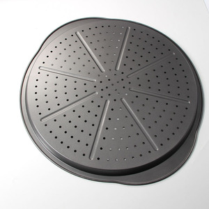 Prodotti di Tendenza 2026 Nuovi Arrivi Utensili da Cucina Stampo <span class=keywords><strong>per</strong></span> <span class=keywords><strong>Pizza</strong></span> in Acciaio al Carbonio Grigio con Fori - Product Image 2