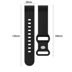 Upro 18mm 20MM 22mm Silicon Wristband Smart Watch Band for Samsung for Galaxy Watch5 Pro butterfly Buckle <b>Silicone</b> Strap - Product Image 5