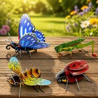 Kit de puzzle en papier 3D d'insectes à faire soi-même pour enfants, modèle réaliste de papillon, manta, abeille, coccinelle, jouet éducatif STEM, cadeau pour les loisirs créatifs