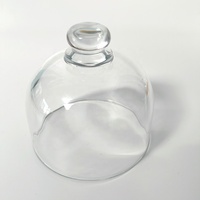 Plat à fromage en verre transparent sans BPA avec cloche en verre pour la conservation des aliments et le rangement sur comptoir