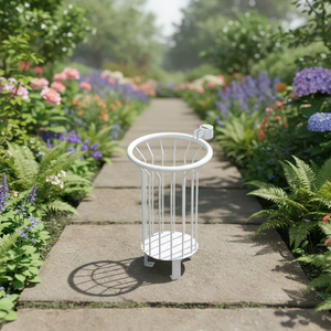 BDB Impact Resistant Modular Design Storage Bucket Outdoor <b>Waste</b> <b>Bin</b> Trash Can Container Metal Lid Open Top Garden Recycling - Product Image 1