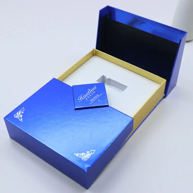 Luxury Design Double Opening Gift Box Perfume Cosmetic Set Packaging with Magnetic Closure Custom Logo Cosmetic Packaging Box
