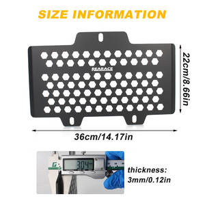 Waximoto apto para <span class=keywords><strong>Royal</strong></span> <span class=keywords><strong>Enfield</strong></span> Himalayan 450 2024 Aftermarket aluminio radiador cubierta protectora rejilla Protector - Product Image 5