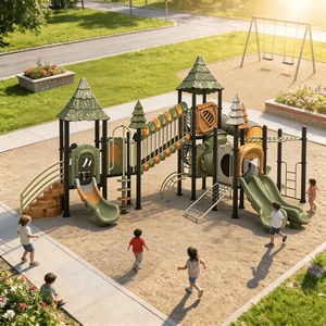 Toboggan de <span class=keywords><strong>terrain</strong></span> de jeux commercial pour <span class=keywords><strong>location</strong></span> d'événements en plein air, installation facile, certifié CE - Product Image 5