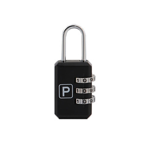 Zinc Alloy Combination Padlock Sky Blue 3 Digit Resettable Lock For Gym Use - Product Image 3