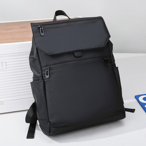 Laptop <b>Backpack</b> Black Waterproof Oxford Cloth Large Capacity Business Travel Unisex Spring 2024 - Product Image 2
