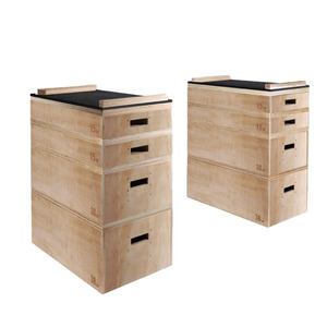 กล่องไม้สำหรับยกน้ำหนักกล่องบาร์เบลทำความสะอาดและกระตุก - Product Image 2