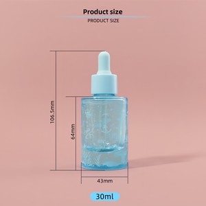 <span class=keywords><strong>Flacon</strong></span> compte-gouttes en verre transparent de 30ml pour huiles essentielles-<span class=keywords><strong>Flacon</strong></span> rechargeable cosmétique de couleur dégradée avec pipette - Product Image 4