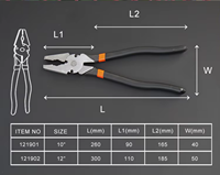 Pince à fer à mâcher professionnelle Holsen en acier au carbone robuste de 10'' et 12''