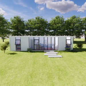 Rumah Kontainer Bongkar Pasang Boxspace 45m² Desain Farmhouse, Mudah Dipasang, Dapat Dipindahkan, Cocok untuk 2 Hotel/Sekolah - Product Image 3