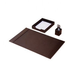 Accessoires de <span class=keywords><strong>bureau</strong></span> 4 pièces , <span class=keywords><strong>ensemble</strong></span> de papeterie en <span class=keywords><strong>cuir</strong></span> de <span class=keywords><strong>bureau</strong></span> en MDF de promotion avec organisateur - Product Image 5