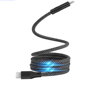 100W Nhanh Chóng Sạc Từ USB Cáp Tự Quanh Co Bện Che Chắn Cho Micro-USB Loại C Nylon Hộp Bao Bì Cho Máy In Máy Tính - Product Image 4