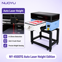 Imprimante DTG Nuoyu nouvelle génération à réglage automatique de la hauteur au laser, double tête Epson I1600, machine à encre pigmentaire textile