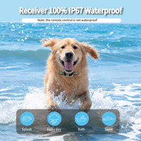 Ferngesteuertes Hundetrainingshalsband 1000M Reichweite IPX7 Wasserdicht Schock Vibration Piepton Für Alle Hunderassen Modisch Umweltfreundlicher Kunststoff