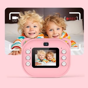 Appareil photo à impression instantanée à double objectif Y600, jouet adorable 1080P, imprimante pour enfants, cadeau d'anniversaire pour tout-petits. - Product Image 5
