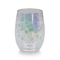 Verre à vin sans pied en plastique, 15 oz, style américain classique, pour vin/bière, fabriqué au Vietnam