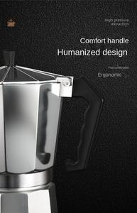 Classique <span class=keywords><strong>Mini</strong></span> Voiture Voyage Barista Accessoires En Aluminium Brassage Pot pour Espresso En Métal <span class=keywords><strong>Cafetière</strong></span> avec Stock Caractéristiques - Product Image 5