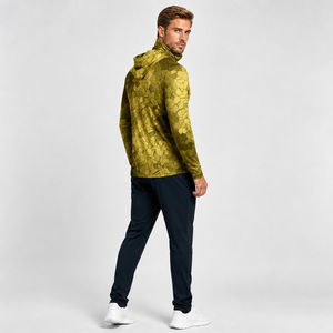 Men's <b>Long</b> <b>Sleeve</b> Geometric Hooded Fishing Shirt UPF 50 Quick Dry Pullover <b>Top</b> - Product Image 3