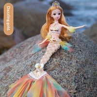 Nouvel ensemble de poupées sirènes princesses géantes tendance 2026, jouet de simulation à assembler pour filles, cadeau d'anniversaire et souvenir de fête de Noël