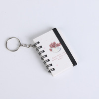 Livre de vocabulaire de poche d'étudiant à mémoire fraîche portable créatif Mini porte-clés pour ordinateur portable avec couverture en PVC à reliure thermique