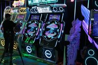 Machine de danse Body Sense Intérieur Deux joueurs Battle Pump It Up Dance Arcade Game Dancing Machine