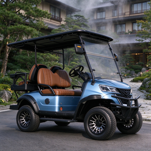 Voiturette de golf électrique tout-terrain 4 places à suspension indépendante pour resort de golf - Product Image 1