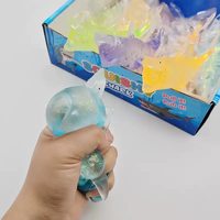Jouet sensoriel anti-stress en forme de requin océanique, avec paillettes et maltose, pour enfants - Vente en gros