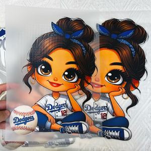 2025 Halloween Baseball Design DTF Wärme übertragung Voll farbiger Offsetdruck Transparenter Film Siebdruck Transfer - Product Image 2