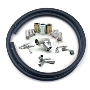 Universal Automotive A/C Complete #6 #8 #10 Kit <span class=keywords><strong>de</strong></span> <span class=keywords><strong>raccord</strong></span> <span class=keywords><strong>de</strong></span> tuyau <span class=keywords><strong>de</strong></span> réfrigérant Nouvel état avec raccords droits 45 ° 90 ° - Product Image 5