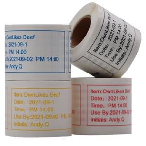 Flexography Custom Design Writable Washable <b>Water</b> Soluble Stickers Safe Food Material Dissolvable Labels for Food Containers - Product Image 6