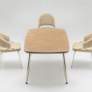 Juego de Mesa de Comedor Moderno Rosse, MDF, Rectangular, Plegable, 6 Plazas, Muebles de Restaurante, Estructura Metálica, Diseño Duradero, Turquía - Product Image 5