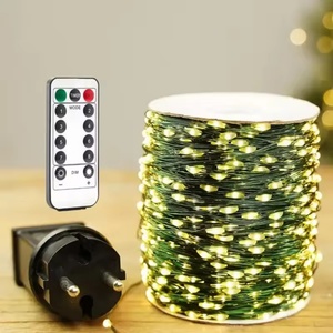 Guirlande lumineuse LED de Noël extérieure extra-longue, bobine de fil de cuivre vert foncé, lumières colorées étanches All Sky Star, indice de protection IP44 - Product Image 1