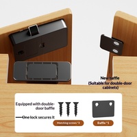 Cerradura electrónica inteligente con contraseña y huella dactilar para cajón deslizante, mesita de noche, armario de almacenamiento, protectora y multifuncional