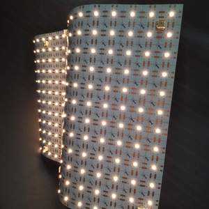 Ultra-Dunne Snijbare Flexibele <span class=keywords><strong>Led</strong></span> Licht Blad Dc 24V 288Leds Smd2835 Flex <span class=keywords><strong>Led</strong></span> Tafelverlichting Voor Marmer Met Koperen Behuizing