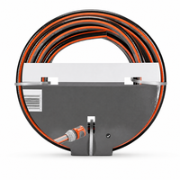 Enrouleur de tuyau d'arrosage portable à connexion rapide 12 mm, double couche, 10 m, léger, en plastique ABS, avec raccord rapide