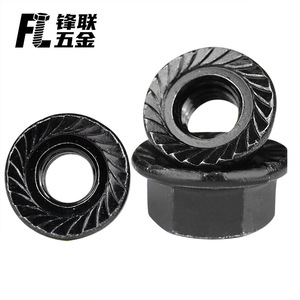 น็อตหกเหลี่ยมสีดำสแตนเลส Fenglian 304 พร้อมฟันเลื่อยและปะเก็น เกรด A คลาส 8.8 สำหรับอุตสาหกรรมก่อสร้าง - Product Image 2